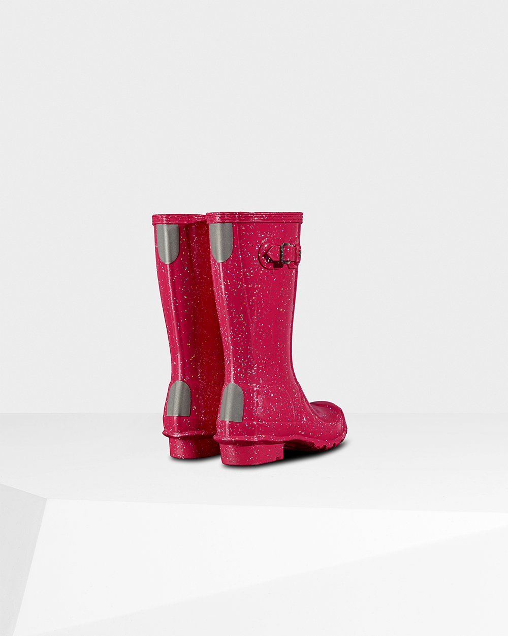 Botas de Lluvia Hunter Niños - Original Big Giant Glitter - Rosas - DRTHEKQ-17